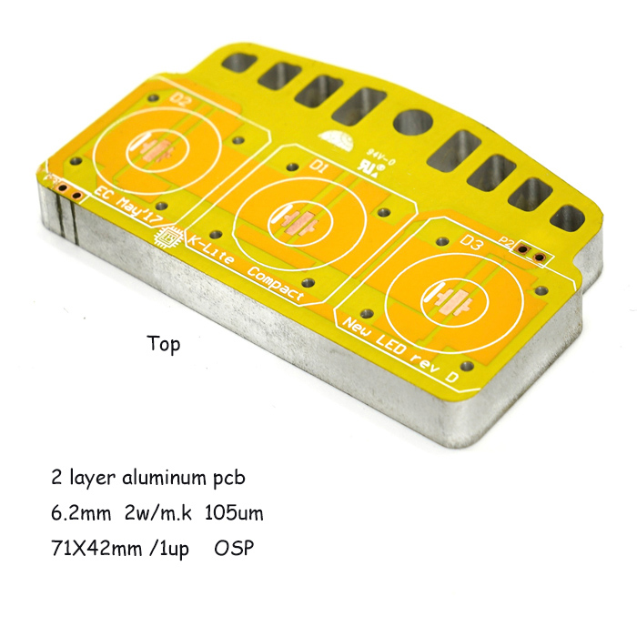 2 sluoksnių aliuminio PCB